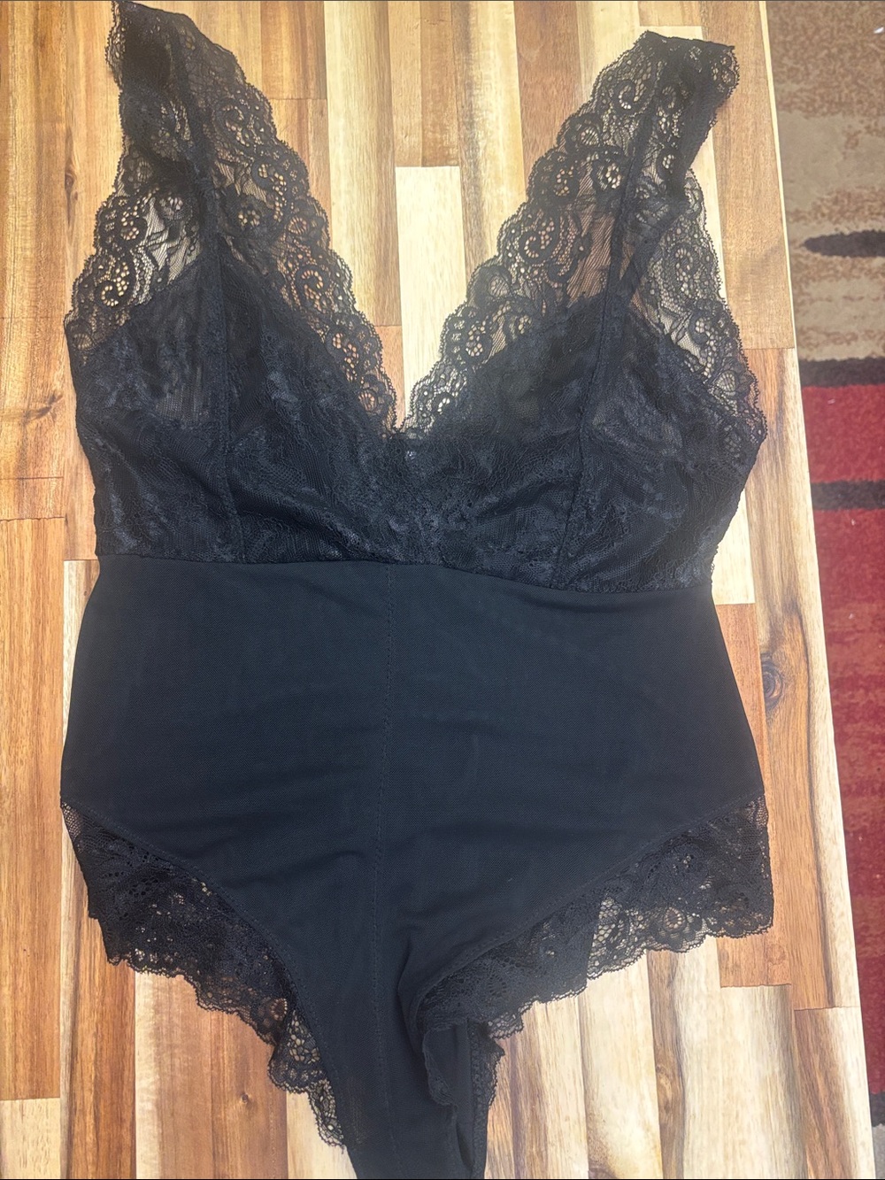 Marilyn Monroe Black Lace Shapewear Bodysuit